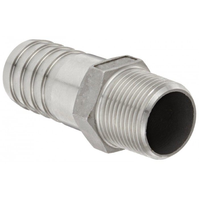 Banjo HB075SS Stainless Steel 316 Hose Fitting, Adapter, 3/4" NPT Male