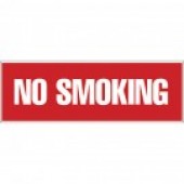 3" x 12" No Smoking Decal. Safety decals from Vulcan Companies.