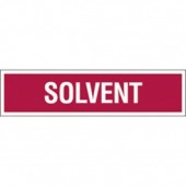 3 X 12 Decal-S/F- Fire Red Reverse On White - Solvent. Petroleum Parts from Vulcan Companies.